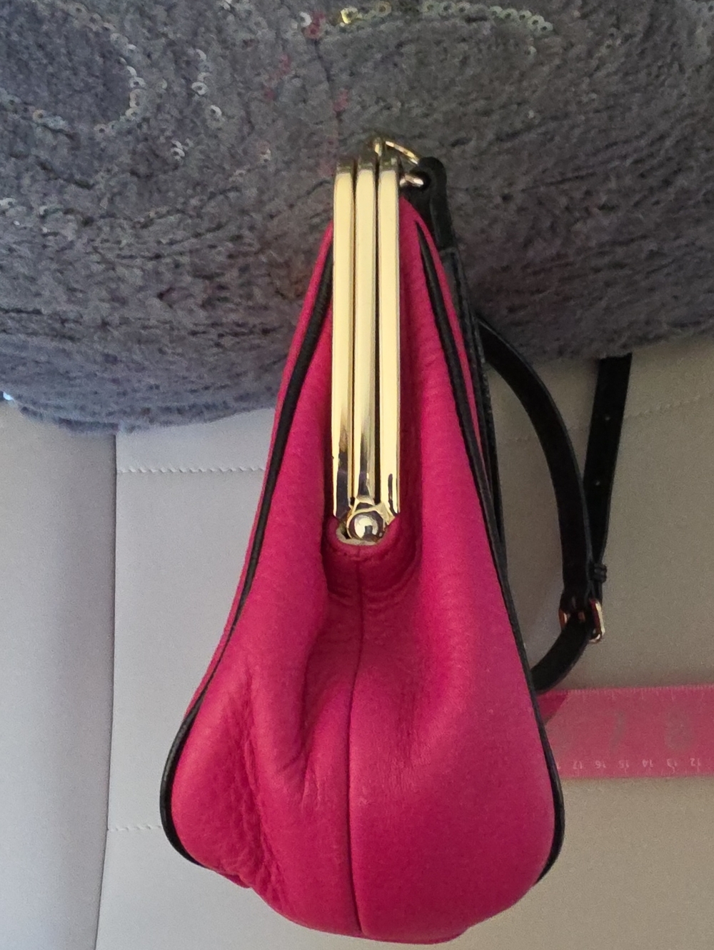 Kate Spade Pink Frame-Top Kiss Lock Shoulder Bag - Picture 7 of 11